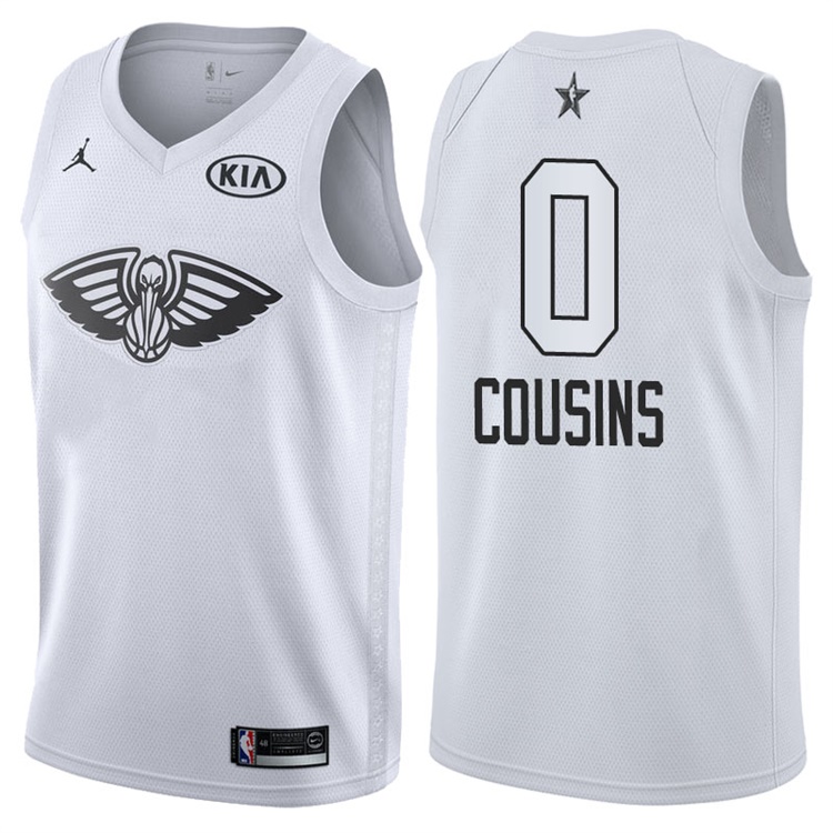 2018 All-StarPelicans DeMarcus Cousins #0 White Jersey