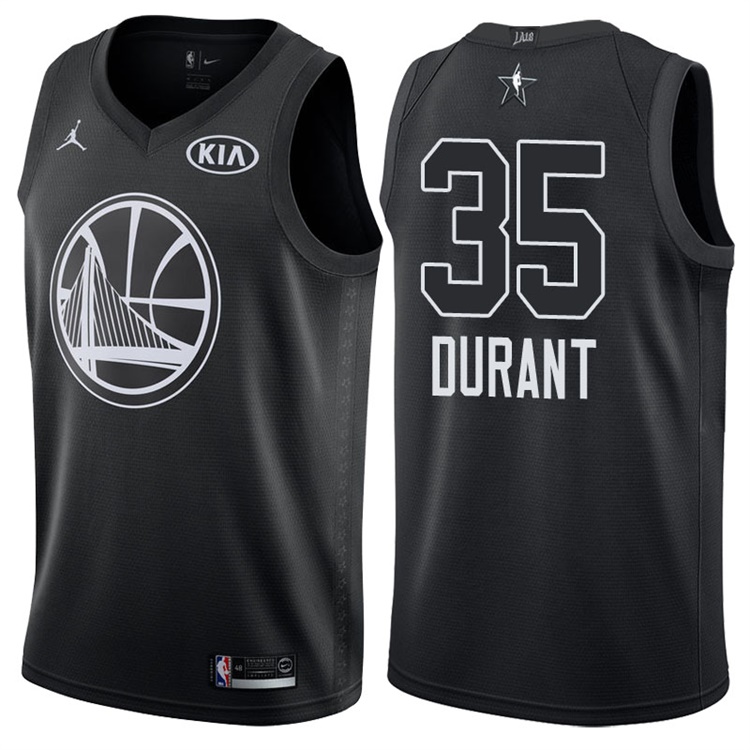 2018 All-StarWarriors Kevin Durant #35 Black Jersey