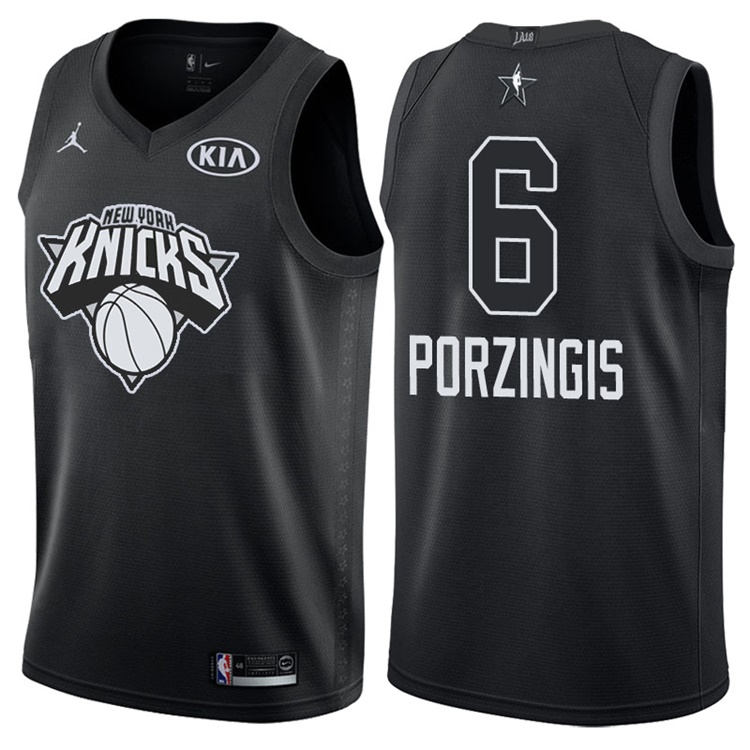 2018 All-StarKnicks Kristaps Porzingis #6 Black Jersey 2018 All-StarKnicks Kristaps Porzingis #6 Black Jersey