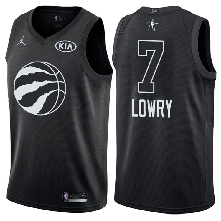 2018 All-StarRaptors Kyle Lowry #7 Black Jersey 2018 All-StarRaptors Kyle Lowry #7 Black Jersey
