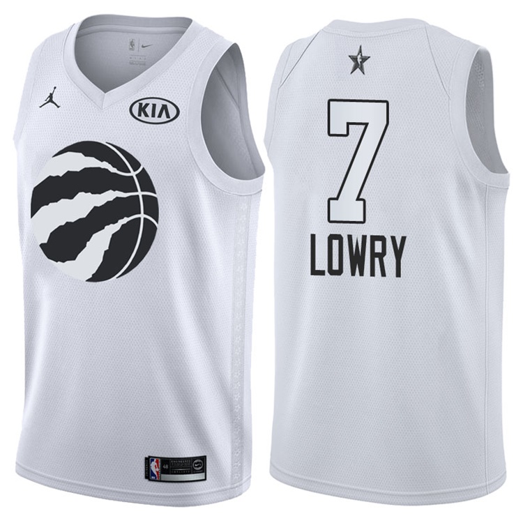 2018 All-StarRaptors Kyle Lowry #7 White Jersey 2018 All-StarRaptors Kyle Lowry #7 White Jersey