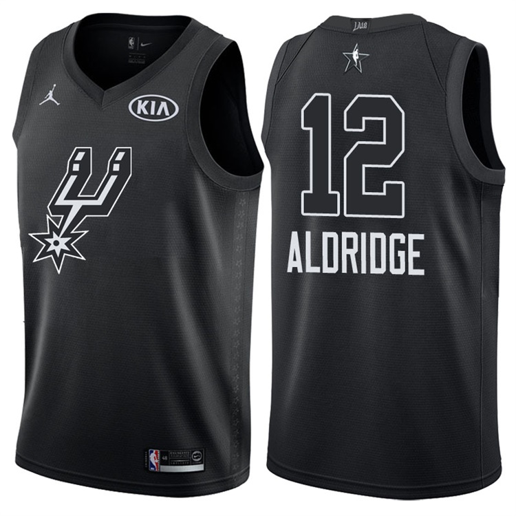 2018 All-StarSpurs LaMarcus Aldridge #12 Black Jersey 2018 All-StarSpurs LaMarcus Aldridge #12 Black Jersey