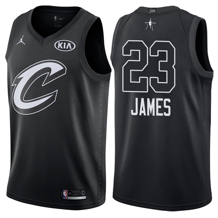 2018 All-StarCavaliers LeBron James #23 Black Jersey