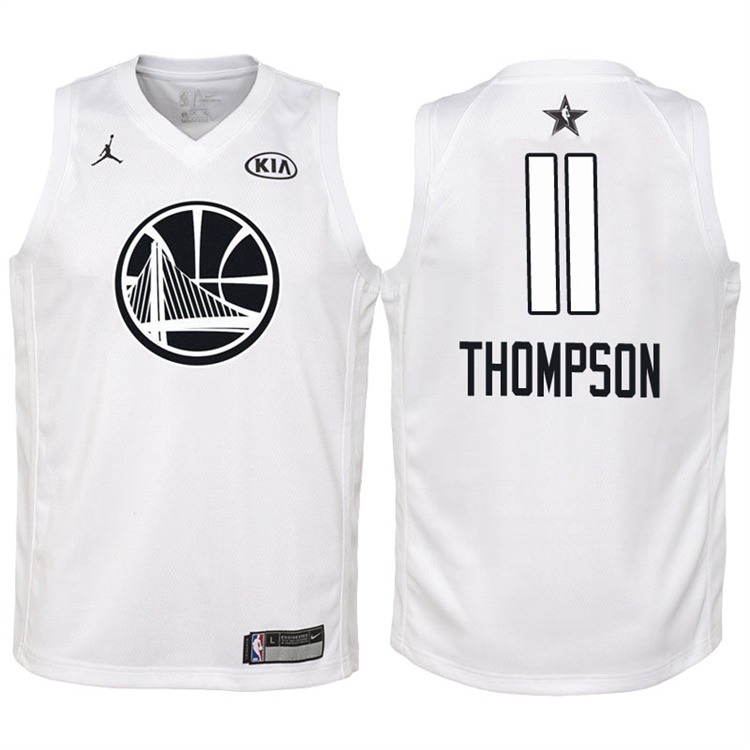 Youth 2018 All-Star Warriors Klay Thompson #11 White Jersey Youth 2018 All-Star Warriors Klay Thompson #11 White Jersey