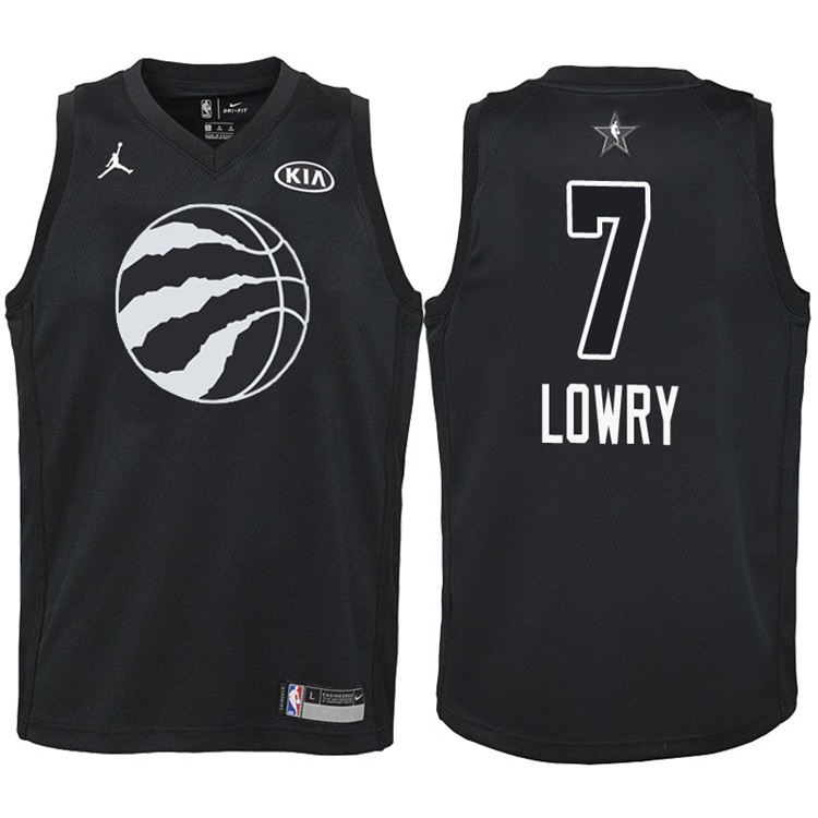 Youth 2018 All-Star Raptors Kyle Lowry #7 Black Jersey Youth 2018 All-Star Raptors Kyle Lowry #7 Black Jersey