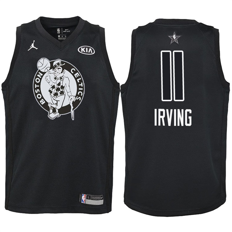 Youth 2018 All-Star Celtics Kyrie Irving #11 Black Jersey Youth 2018 All-Star Celtics Kyrie Irving #11 Black Jersey