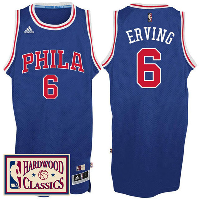 2016-17 Season Philadelphia 76ers #6 Hardwood Classics Throwback Royal Jersey Julius Erving 2016-17 Season Philadelphia 76ers #6 Hardwood Classics Throwback Royal Jersey Julius Erving
