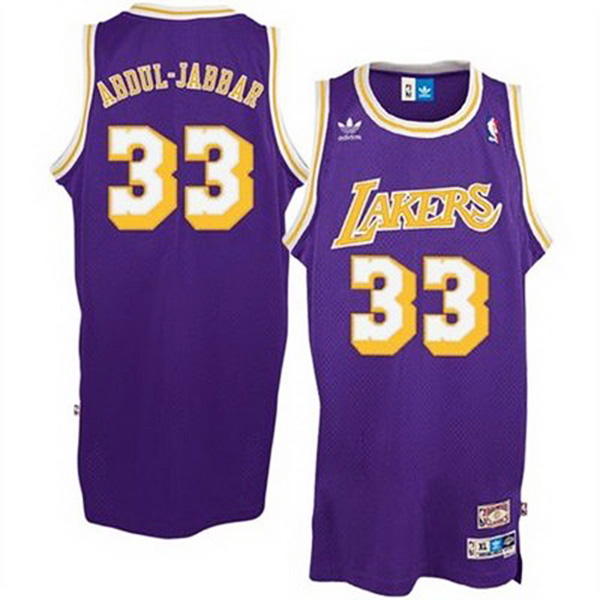 Los Angeles Lakers #33 Abdul-Jabbar Purple Swingman Jersey Los Angeles Lakers #33 Abdul-Jabbar Purple Swingman Jersey