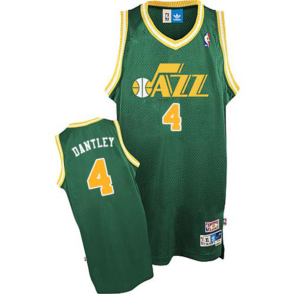 Adrian Dantley Utah Jazz #4 Soul Swingman Alternate Green Jersey Adrian Dantley Utah Jazz #4 Soul Swingman Alternate Green Jersey