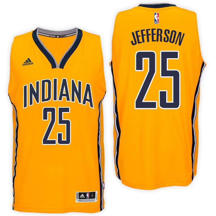 Al Jefferson Indiana Pacers #25 New Swingman Alternate Gold Jersey Al Jefferson Indiana Pacers #25 New Swingman Alternate Gold Jersey