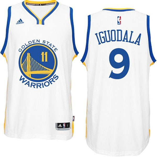Andre Iguodala Golden State Warriors #9 2014-15 New Swingman Road White Jersey Andre Iguodala Golden State Warriors #9 2014-15 New Swingman Road White Jersey