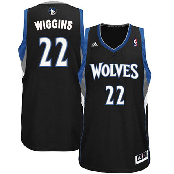 Andrew Wiggins Minnesota Timberwolves #22 Revolution 30 Swingman Black Jersey