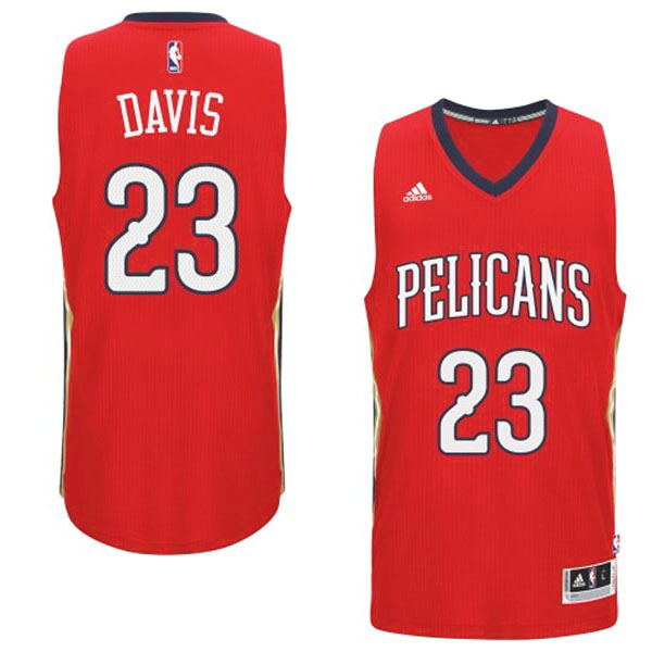 Anthony Davis New Orleans Pelicans #23 2014-15 New Swingman Alternate Red Jersey
