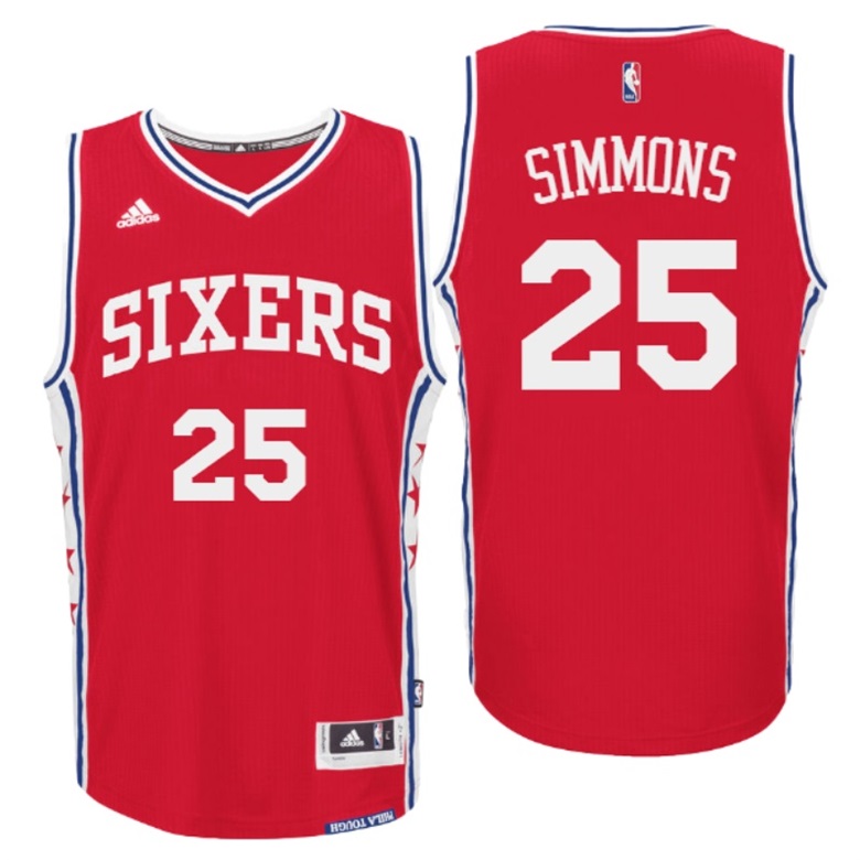 Ben Simmons Philadelphia 76ers #25 2016 NBA Draft Alternate Red Jersey