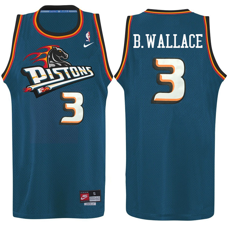 Ben Wallace Detroit Pistons #3 Soul Teal Swingman Alternate Jersey Ben Wallace Detroit Pistons #3 Soul Teal Swingman Alternate Jersey