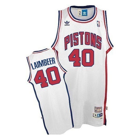 Bill Laimbeer #40 Detroit Pistons Swingman Throwback White Jersey Bill Laimbeer #40 Detroit Pistons Swingman Throwback White Jersey