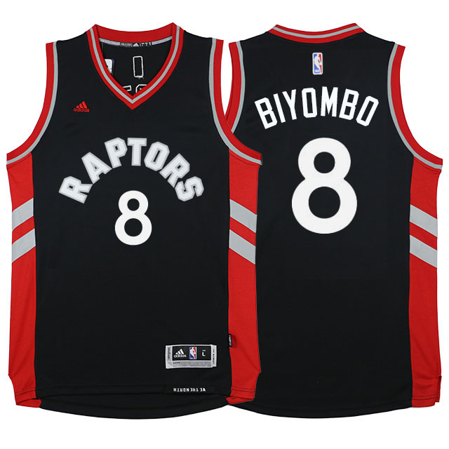 Bismack Biyombo Toronto Raptors #8 Alternate Black Swingman Jersey