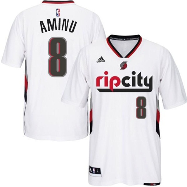 Portland Trail Blazers #8 New Swingman Ripcity Pride White Jersey Al-Farouq Aminu