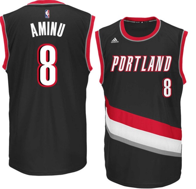 Portland Trail Blazers #8 New Swingman Road black Jersey Al-Farouq Aminu