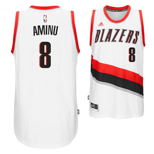 Portland Trail Blazers #8 New Swingman Home White Jersey Al-Farouq Aminu