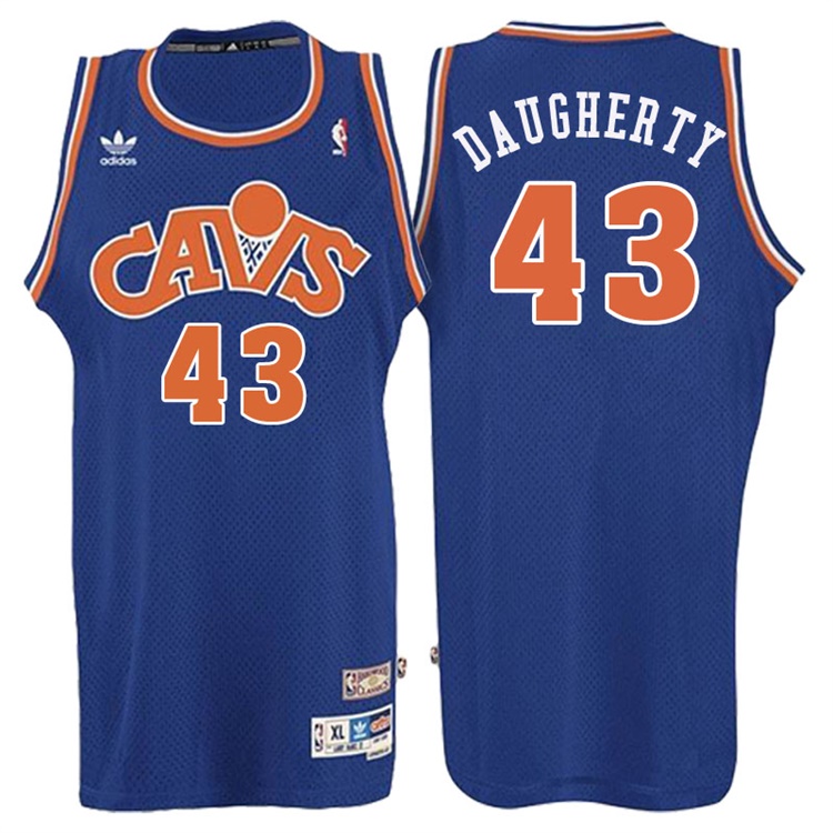 Brad Daugherty Cleveland Cavaliers #43 Retired Player Blue Hardwood Classic Swingman Jersey Brad Daugherty Cleveland Cavaliers #43 Retired Player Blue Hardwood Classic Swingman Jersey