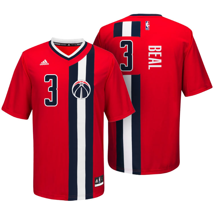Bradley Beal Washington Wizards #3 Red Throwback Pride Sleeved Swingman Jersey Bradley Beal Washington Wizards #3 Red Throwback Pride Sleeved Swingman Jersey