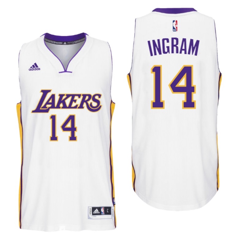 Brandon Ingram Los Angeles Lakers #14 2016 NBA Draft Alternate White Jersey Brandon Ingram Los Angeles Lakers #14 2016 NBA Draft Alternate White Jersey