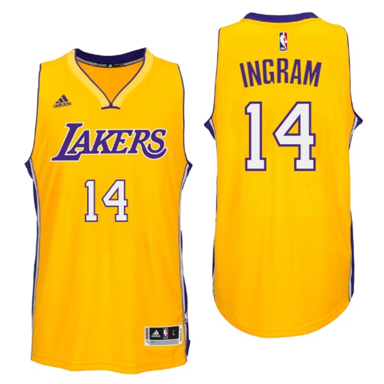 Brandon Ingram Los Angeles Lakers #14 2016 NBA Draft Home Gold Jersey Brandon Ingram Los Angeles Lakers #14 2016 NBA Draft Home Gold Jersey