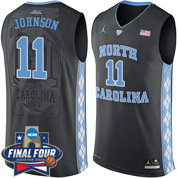 Brice Johnson 2016 NCAA North Carolina Tar Heels #11 Black Basketball Jersey Brice Johnson 2016 NCAA North Carolina Tar Heels #11 Black Basketball Jersey