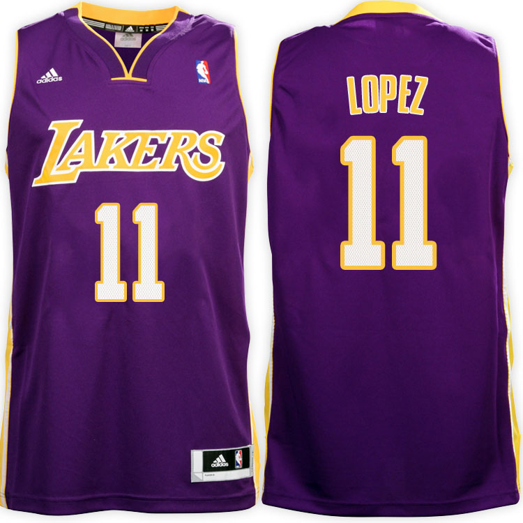 Brook Lopez Los Angeles Lakers #11 Road Purple New Swingman Jersey Brook Lopez Los Angeles Lakers #11 Road Purple New Swingman Jersey