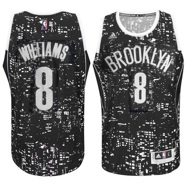 Brooklyn Nets #8 Deron Williams City Lights Black Swingman Jersey Brooklyn Nets #8 Deron Williams City Lights Black Swingman Jersey