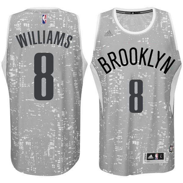 Brooklyn Nets #8 Deron Williams City Lights Gray Swingman Jersey Brooklyn Nets #8 Deron Williams City Lights Gray Swingman Jersey