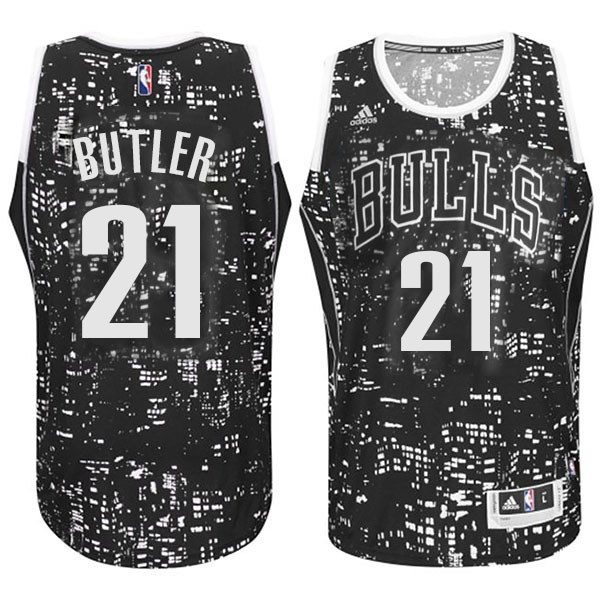Jimmy Butler Bulls #21 City Lights Black Swingman Jersey Jimmy Butler Bulls #21 City Lights Black Swingman Jersey