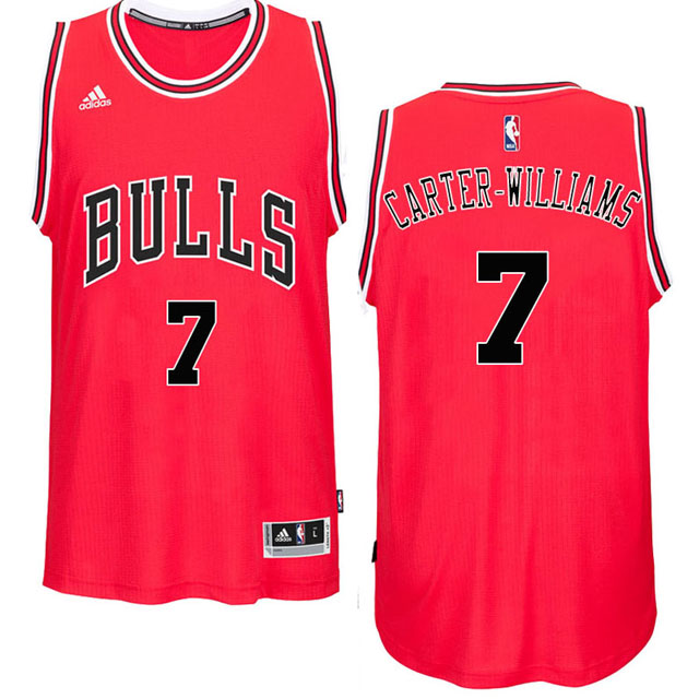 2016-17 Season Michael Carter-Williams Chicago Bulls #7 New Swingman Road Red Jersey 2016-17 Season Michael Carter-Williams Chicago Bulls #7 New Swingman Road Red Jersey
