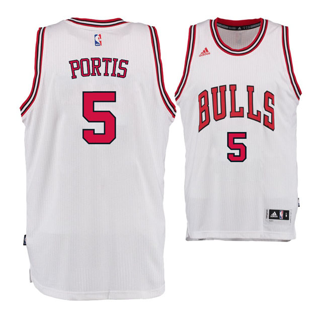 Chicago Bulls #5 New Swingman Home White Jersey Bobby Portis Chicago Bulls #5 New Swingman Home White Jersey Bobby Portis