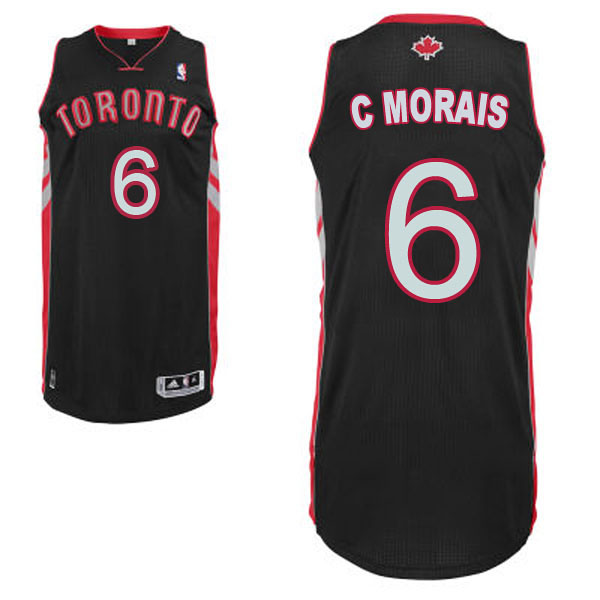 Carlos Morais Toronto Raptors #6 Revolution 30 Swingman Alternate Black Jersey