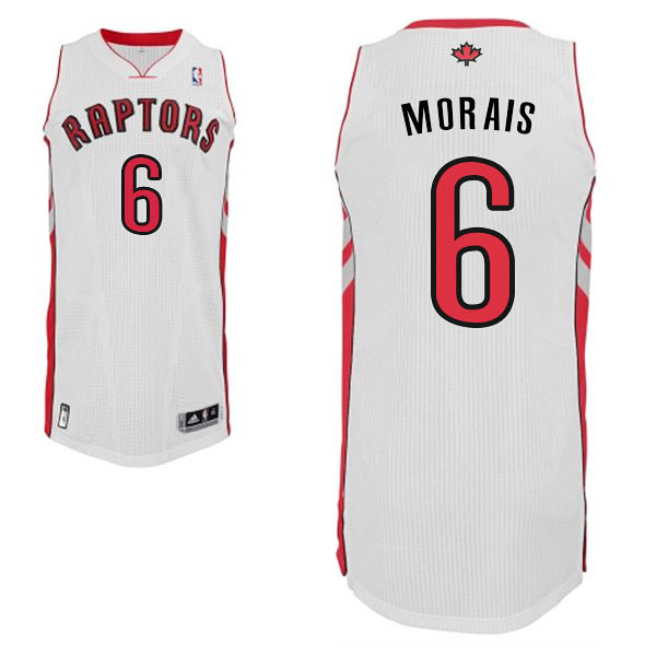 Carlos Morais Toronto Raptors #6 Revolution 30 Swingman Home White Jersey