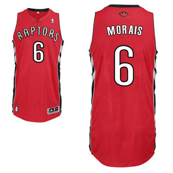 Carlos Morais Toronto Raptors #6 Revolution 30 Swingman Road Red Jersey