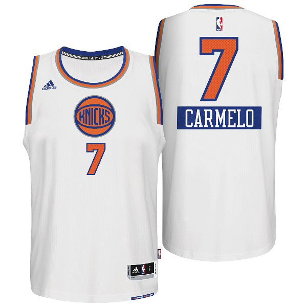 Carmelo Anthony New York Knicks #7 2014 Christmas Day Swingman White Jersey Carmelo Anthony New York Knicks #7 2014 Christmas Day Swingman White Jersey