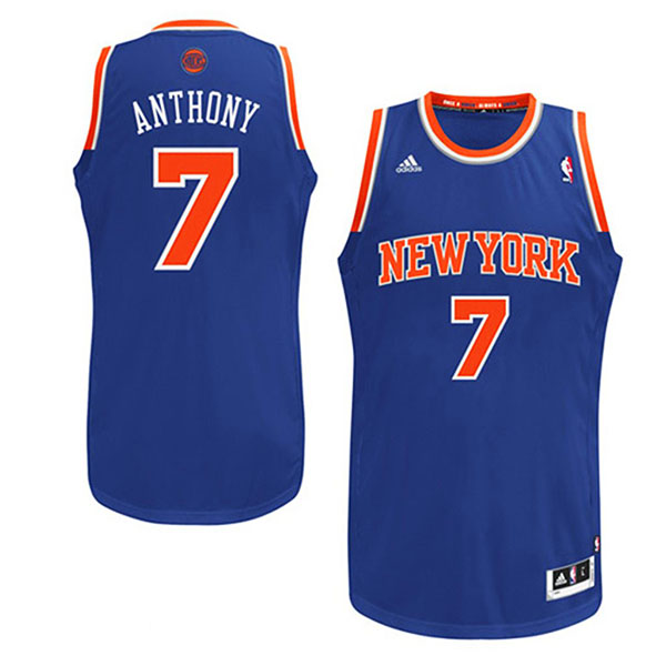 Carmelo Anthony New York Knicks #7 Revolution 30 Swingman Royal Blue Jersey Carmelo Anthony New York Knicks #7 Revolution 30 Swingman Royal Blue Jersey