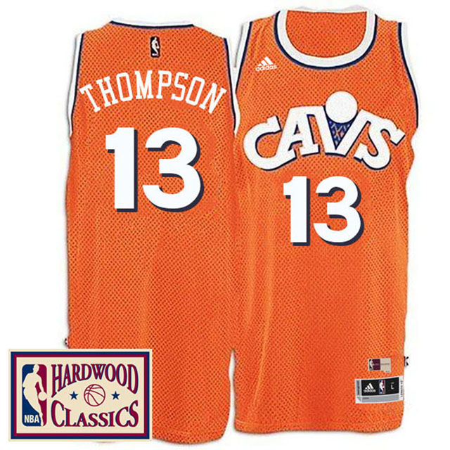 2016-17 Season Cleveland Cavaliers #13 Hardwood Classics Throwback Orange Jersey Tristan Thompson