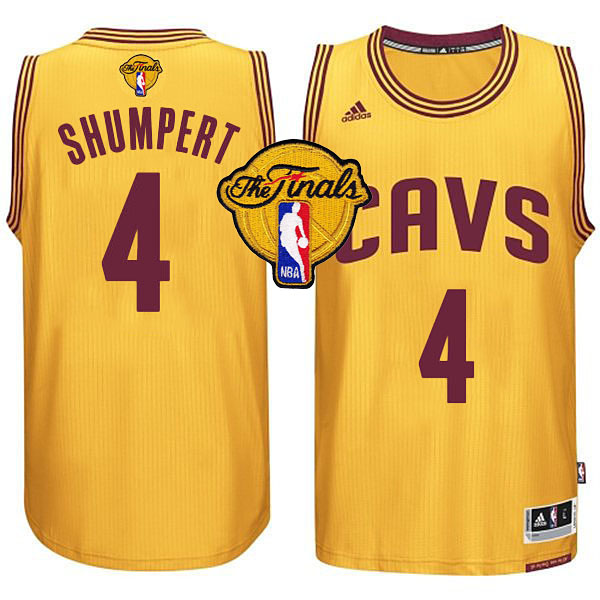 NBA 2015 Finals Cavaliers Iman Shumpert New Swingman Gold Jersey