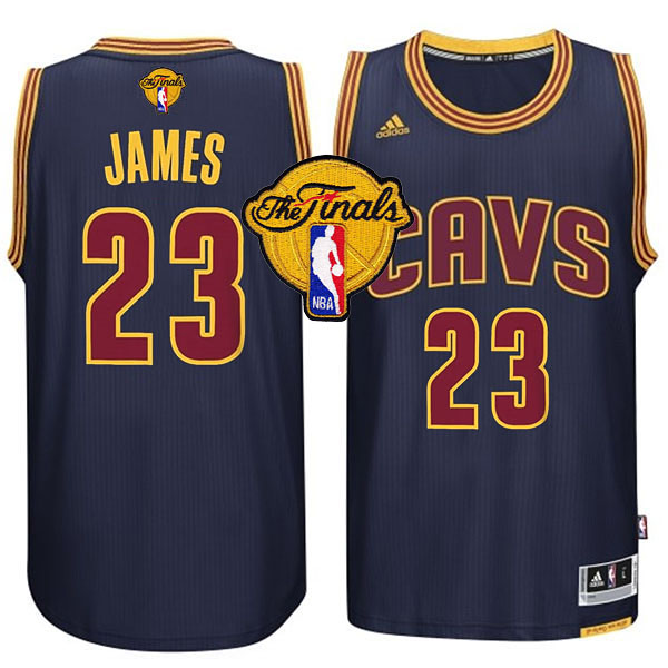 NBA 2015 Finals Cavaliers LeBron James New Swingman Navy Jersey NBA 2015 Finals Cavaliers LeBron James New Swingman Navy Jersey