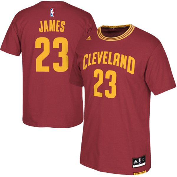 Cleveland Cavaliers #23 Lebron James New Swingman Red short sleeve Jersey