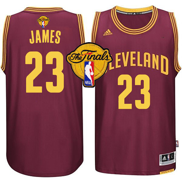 NBA 2015 Finals Cavaliers LeBron James New Swingman Red Jersey