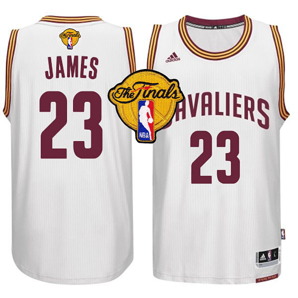NBA 2015 Finals Cavaliers LeBron James New Swingman White Jersey NBA 2015 Finals Cavaliers LeBron James New Swingman White Jersey