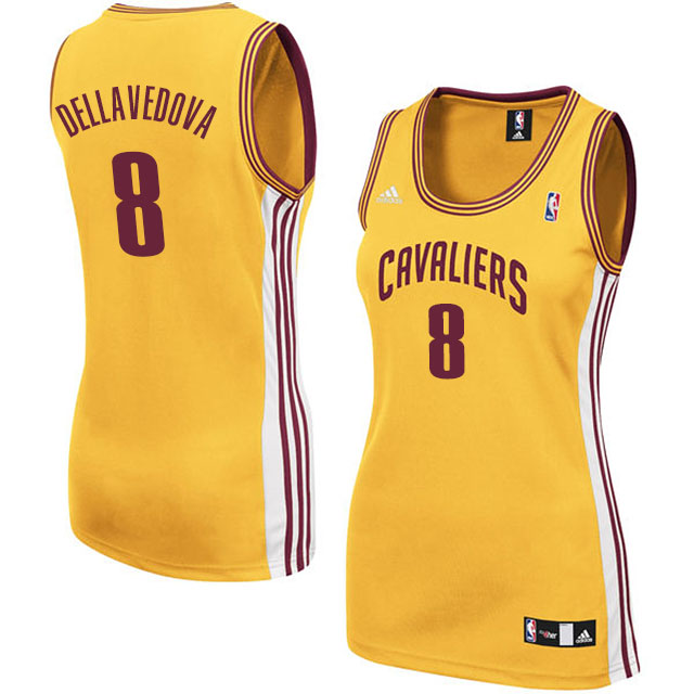 Women's Matthew Dellavedova Cleveland Cavaliers #8 Gold Jersey
