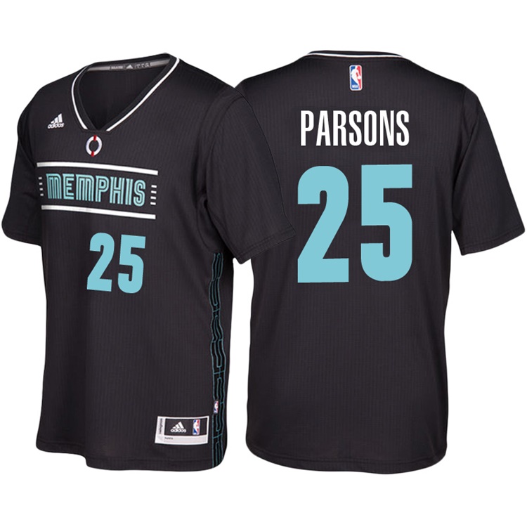 Chandler Parsons Memphis Grizzlies #25 Black MLK50 Pride Sleeved Swingman Jersey