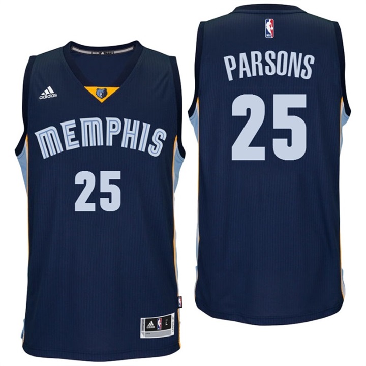 Chandler Parsons Memphis Grizzlies New Swingman Navy Road Jersey