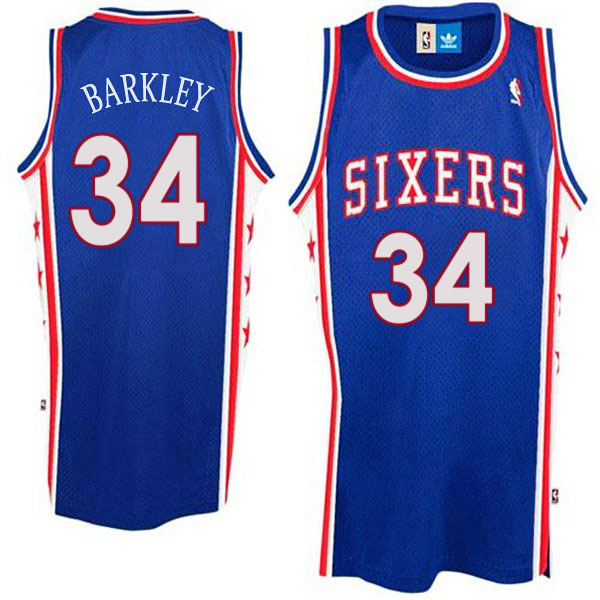 Charles Barkley Philadelphia 76ers #34 Swingman Blue Jersey